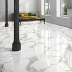 Azra Statuario Coffee 24x48 Large Format Porcelain Tile | Tile Club