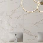 Azra Statuario Coffee 24x48 Large Format Porcelain Tile | Tile Club