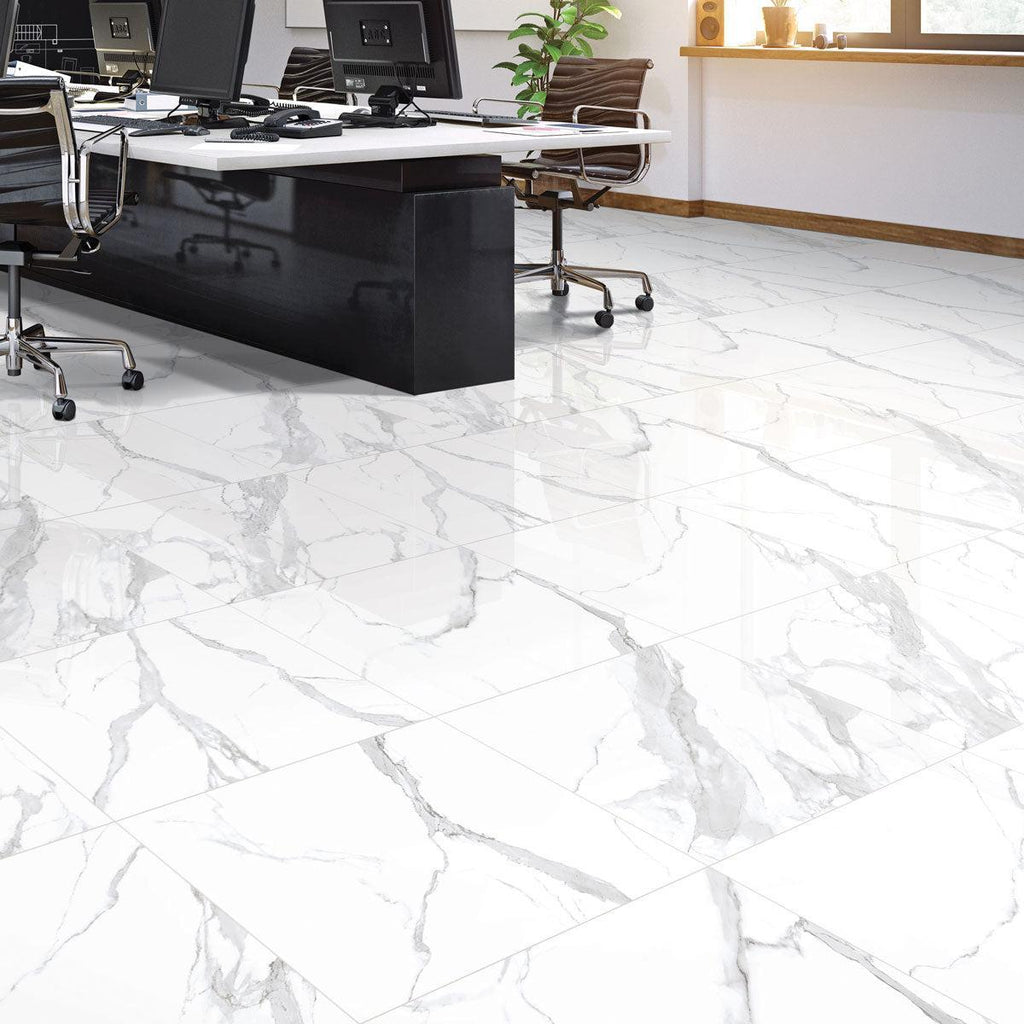 Azra Statuario Smoke 24x24 Large Format Porcelain Tile