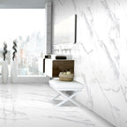 Azra Statuario Smoke 24x48 Large Format Porcelain Tile | Tile Club