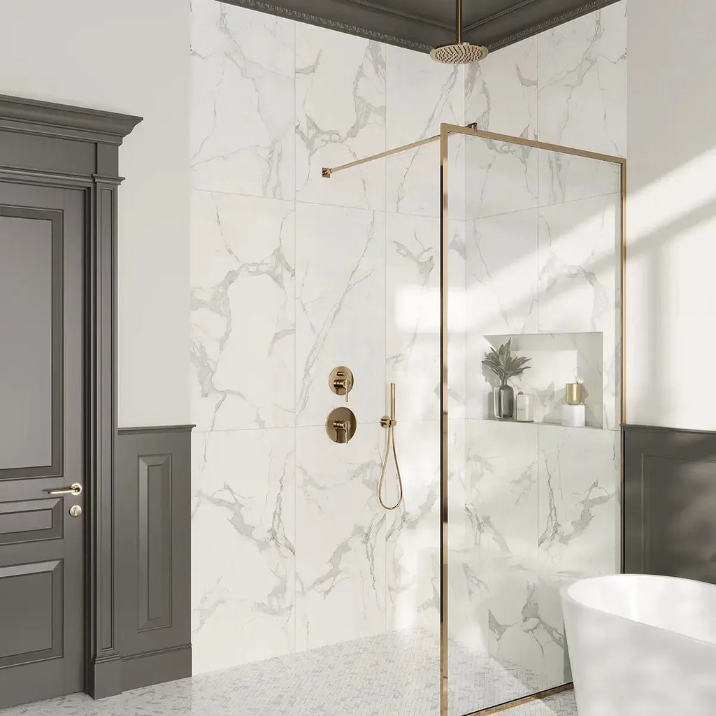 Azra Statuario Smoke 24x48 Large Format Porcelain Tile | Tile Club