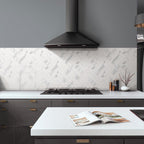 Azra Statuario Smoke Herringbone Porcelain Mosaic Tile | Tile Club