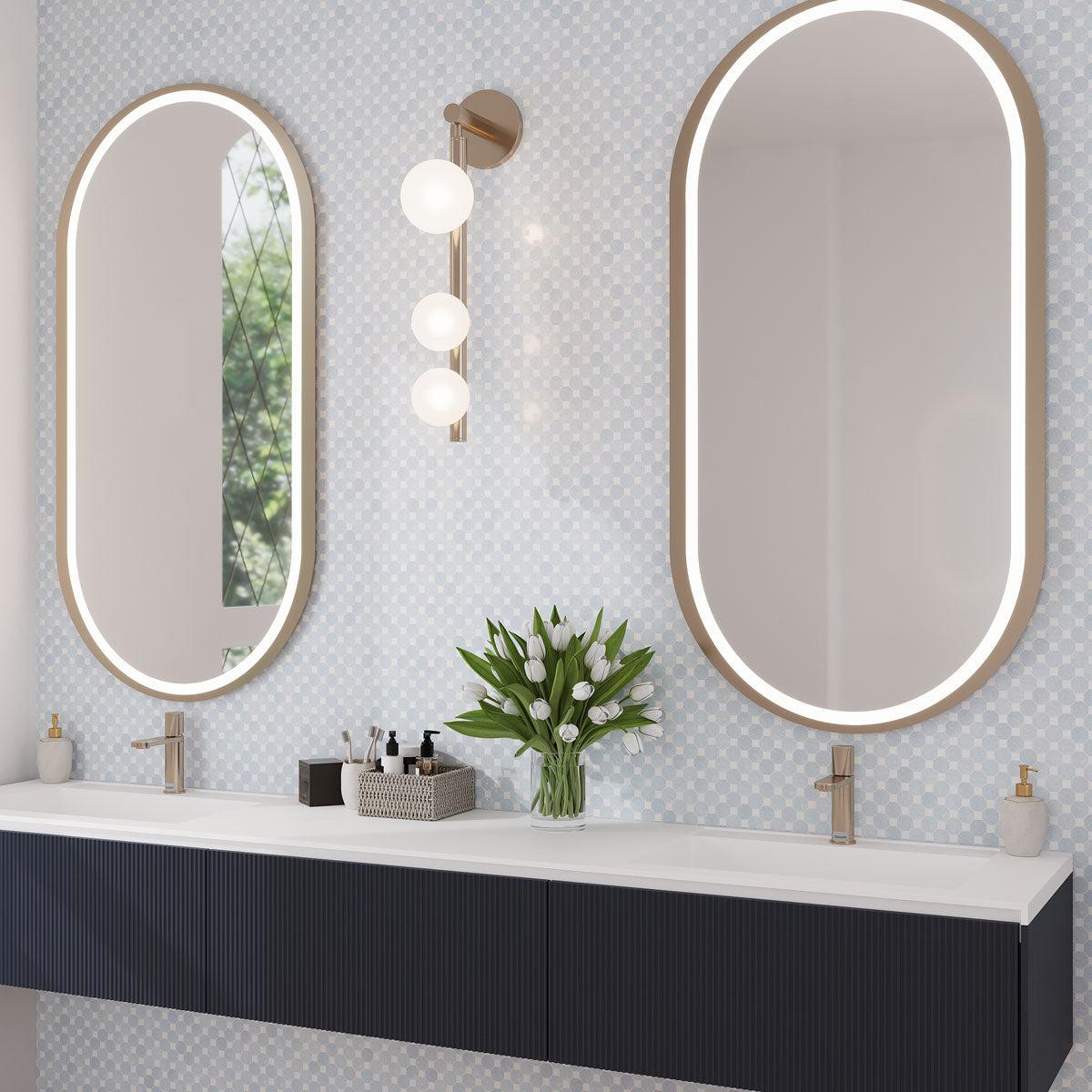 Azul Cielo Octagon And Thassos Dot Marble Mosaic Tile | Tile Club