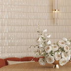 Baldwin Cream Textured Ceramic Kit Kat Tile