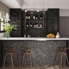 Chambray Black Thread Porcelain Tile 24x48 | Tile Club