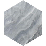 Bardiglio 10" Honed Hexagon Marble Tile | Tile Club | Position1