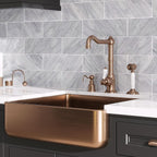 Bardiglio marble subway tile backsplash