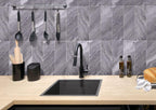Bardiglio 4X12 Polished Marble Subway Tile | Tile Club