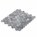 Bardiglio Hexagon Polished Marble Mosaic Tile | Tile Club