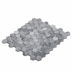 Bardiglio Hexagon Polished Marble Mosaic Tile | Tile Club