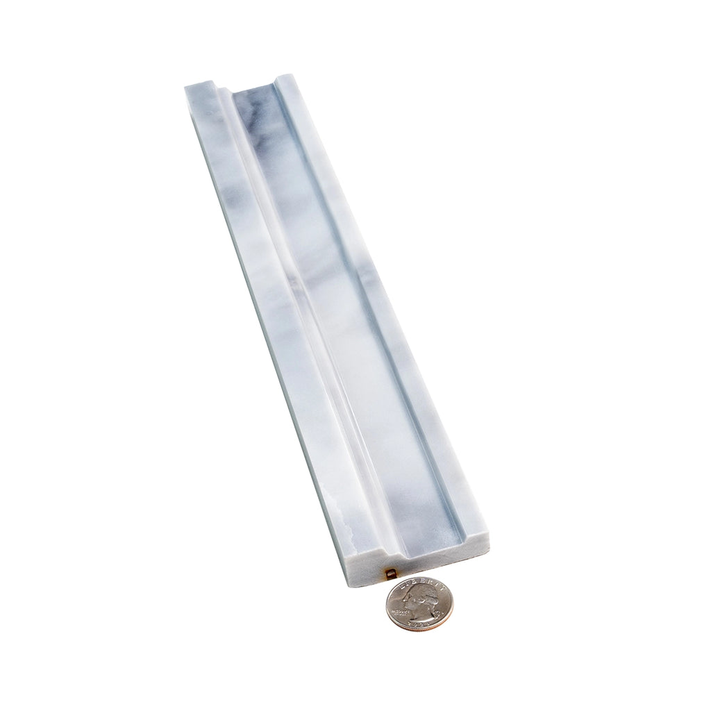 Bardiglio Marble Nova Chair Rail Polished | Tile Club