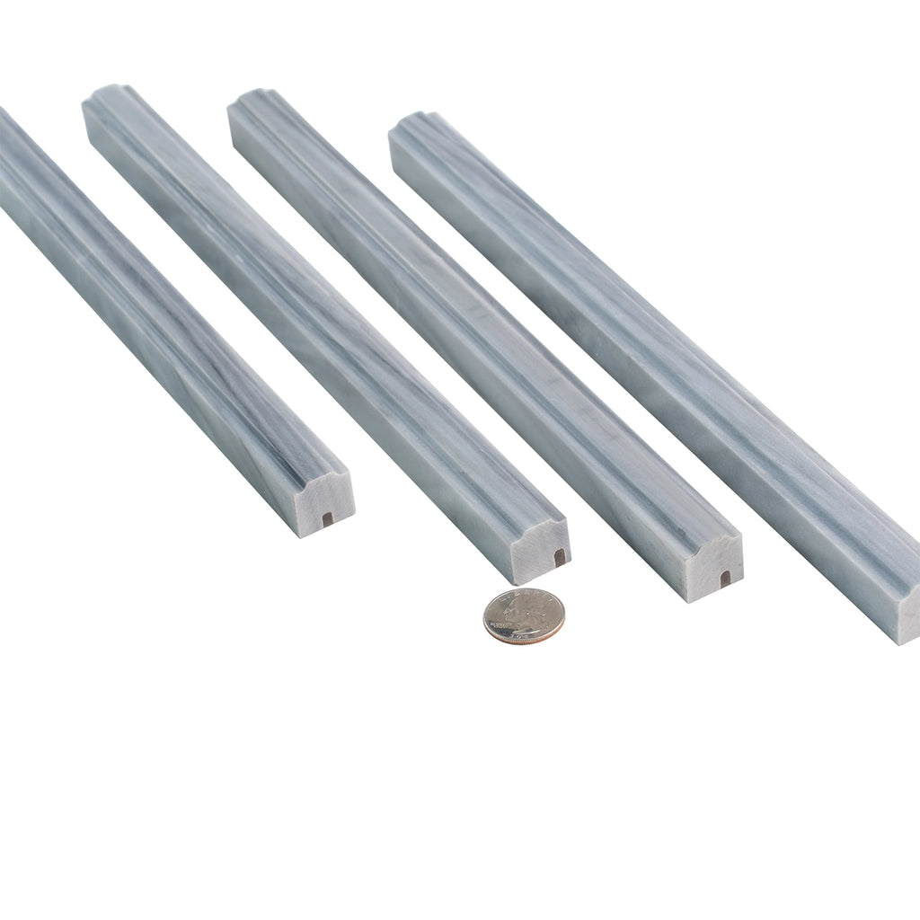 Bardiglio Marble Nova Pencil Liner Polished | Tile Club