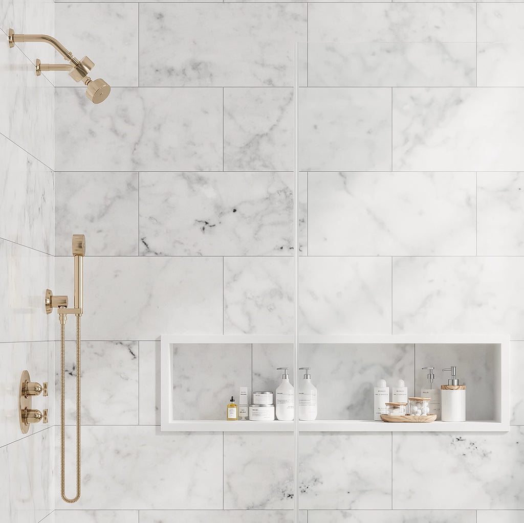 Bianco Carrara 12X24 Honed Marble Tile | Tile Club