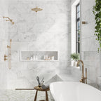 Bianco Carrara 12X24 Honed Marble Tile | Tile Club
