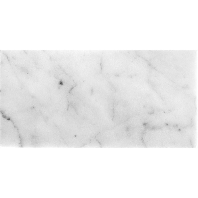 Bianco Carrara 3X6 Honed Marble Tile Sample
