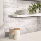 Bianco Carrara Polished Marble Subway Tile