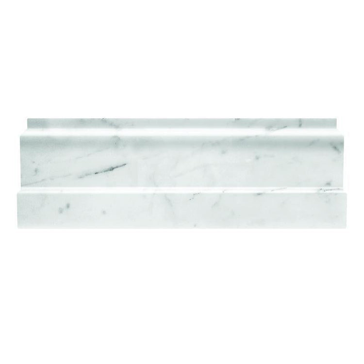 Bianco Carrara Marble Nova Baseboard Polished | Tile Club | Position1