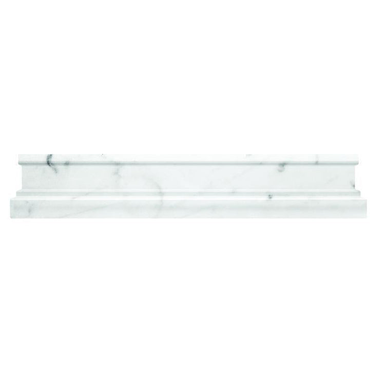 Bianco Carrara Marble Nova Chair Rail Polished | Tile Club | Position1
