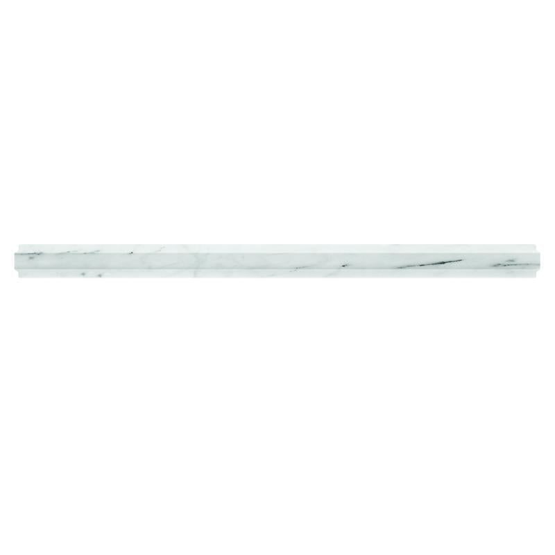 Bianco Carrara Marble Nova Pencil Liner Polished | Tile Club | Position1