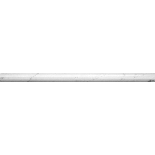 Bianco Carrara Marble Pencil Liner Honed | Tile Club | Position1