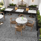 Black and Gray Terrazzo Fleur Mosaic Tile | Tile Club