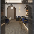 Black and Gray Terrazzo Geometric Mosaic Tile | Tile Club