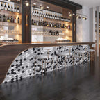 Black and Gray Terrazzo Scale Mosaic Tile | Tile Club