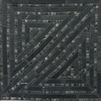 Black Geometric Stripes Marble Mosaic Tile | Tile Club