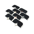 Black Stadium and Multicolor Stars Marble Mosaic Tile