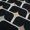Black Stadium and Multicolor Stars Marble Mosaic Tile