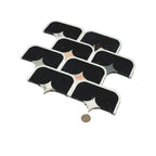 Black Stadium and Multicolor Stars Marble Mosaic Tile