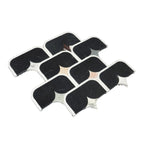 Black Stadium and Multicolor Stars Marble Mosaic Tile