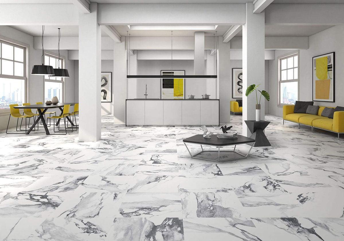 Square Crash Blanco 30x30 Matte | Tile Club