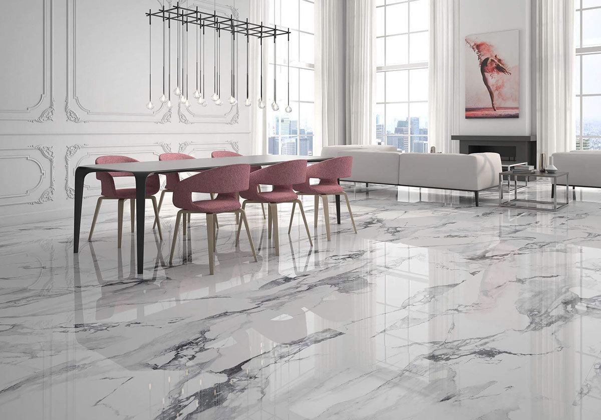 Square Crash Blanco 24x24 Matte | Tile Club