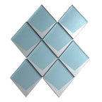 Blue Frost Diamond Glass Mosaic Tile | Tile Club