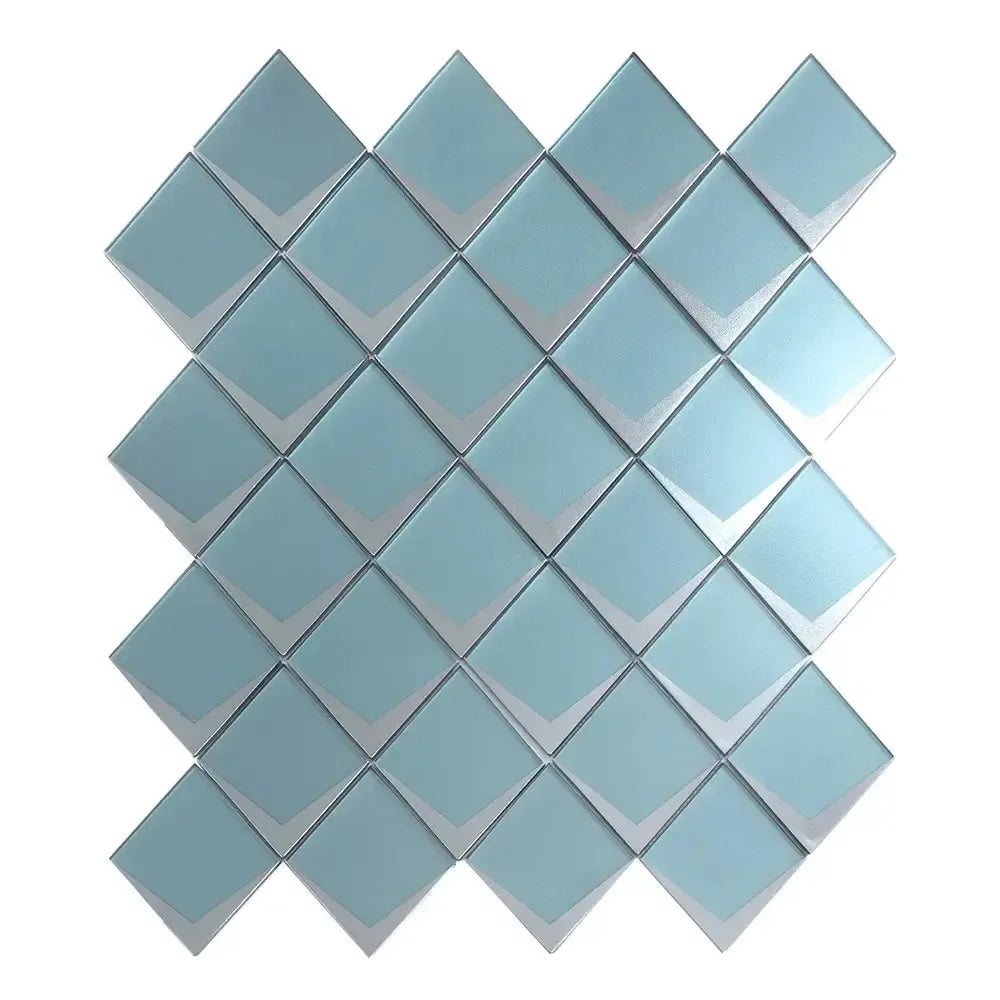 Blue Frost Diamond Glass Mosaic Tile | Tile Club
