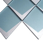 Blue Frost Diamond Glass Mosaic Tile | Tile Club