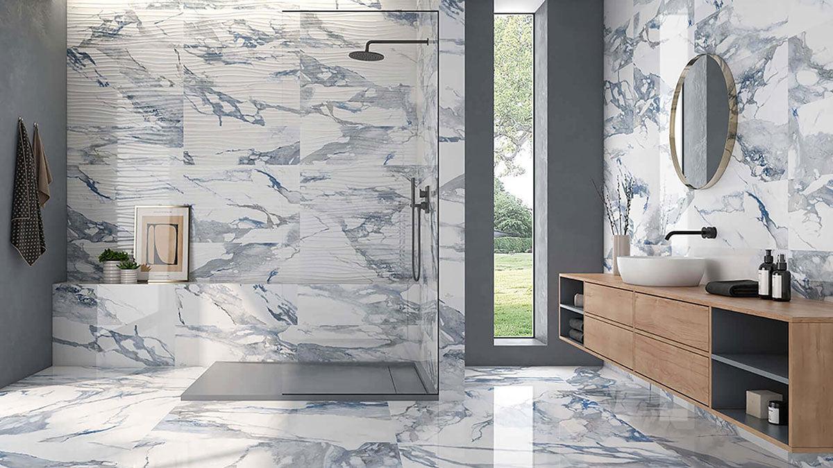 Rectangle Crash Blue 12x24 Matte | Tile Club