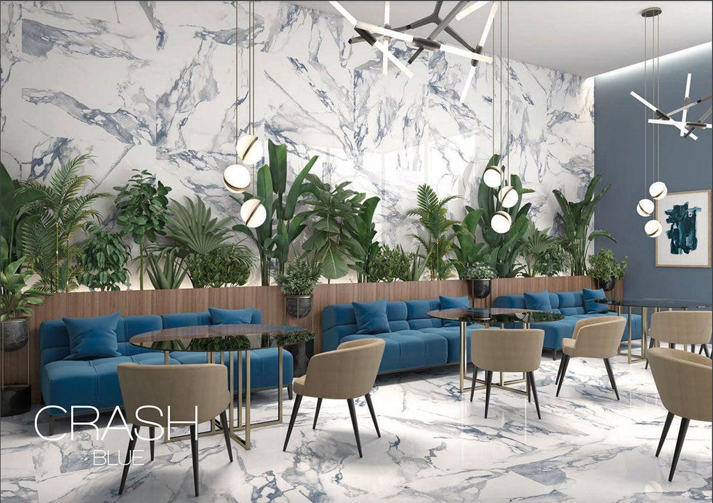 Square Crash Blue 24x24 Matte | Tile Club