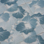 Bluma Gingko Blue Etched Marble Mosaic | Tile Club