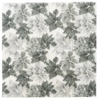 Bluma Floral Green Etched Marble Mosaic | Tile Club