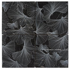 Bluma Gingko Black Etched Marble Mosaic | Tile Club