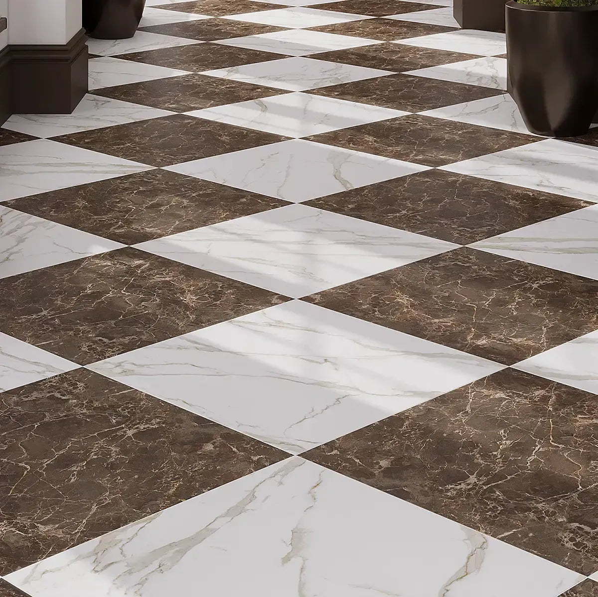 Boldara Bruno Marble Look Porcelain Tile 24x24 | Tile Club