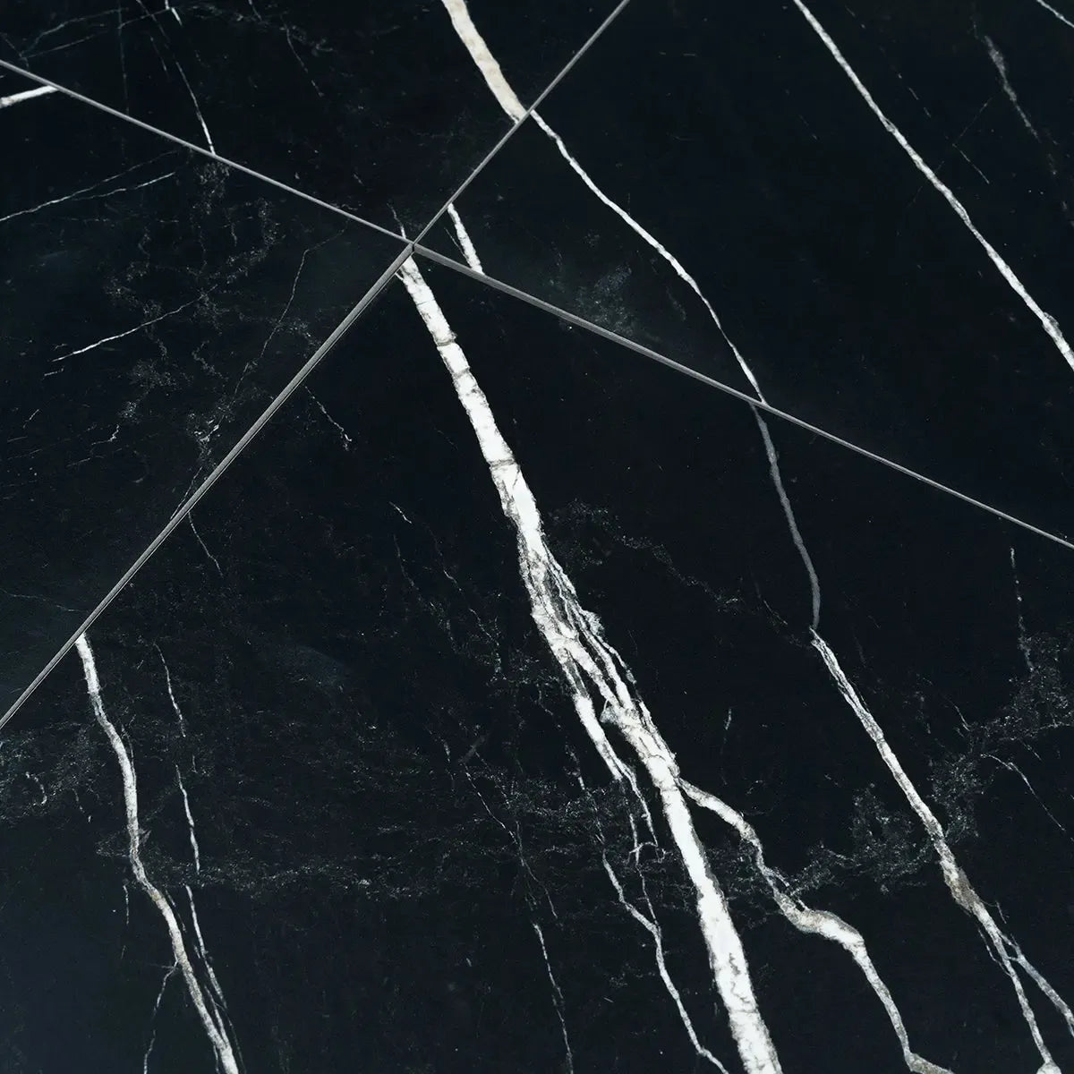 Boldara Nero Marble Look Porcelain Tile 12x12 | Tile Club