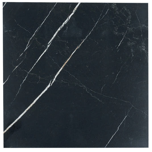 Boldara Nero Marble Look Porcelain Tile 12x12 | Tile Club