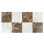 Boldara Rosso Marble Look Porcelain Tile 12x12 | Tile Club