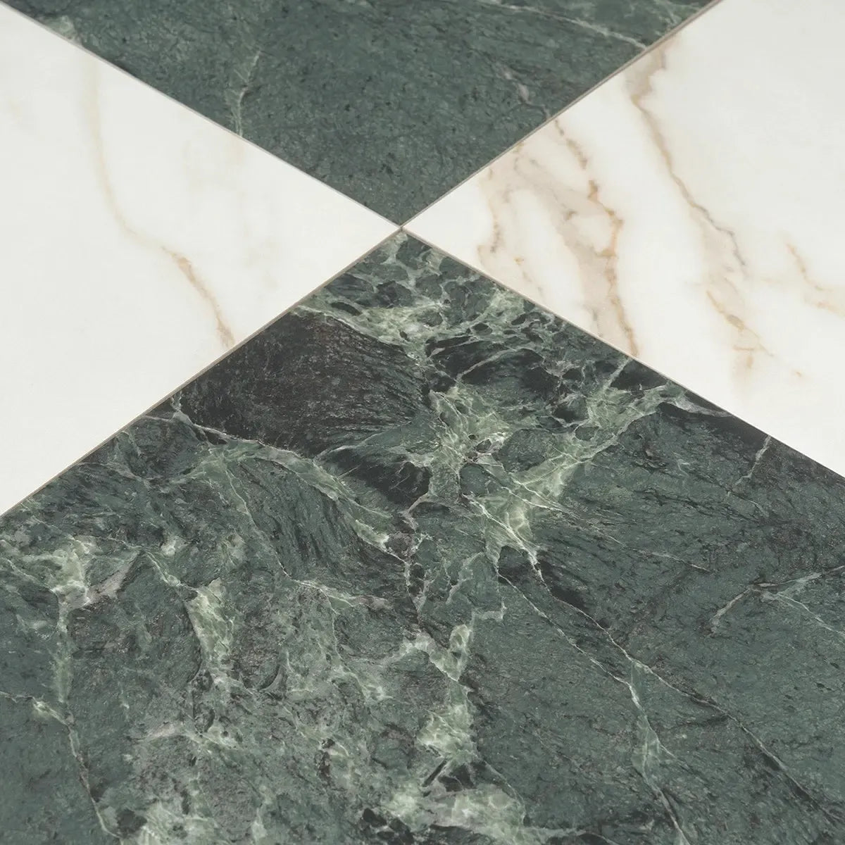 Boldara Verde Marble Look Porcelain Tile 12x12 | Tile Club