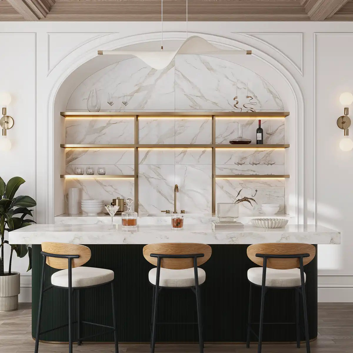 Boldara Oro Marble Look Porcelain Tile 24x48 | Tile Club