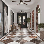 Boldara Rosso Marble Look Porcelain Tile 24x24 | Tile Club