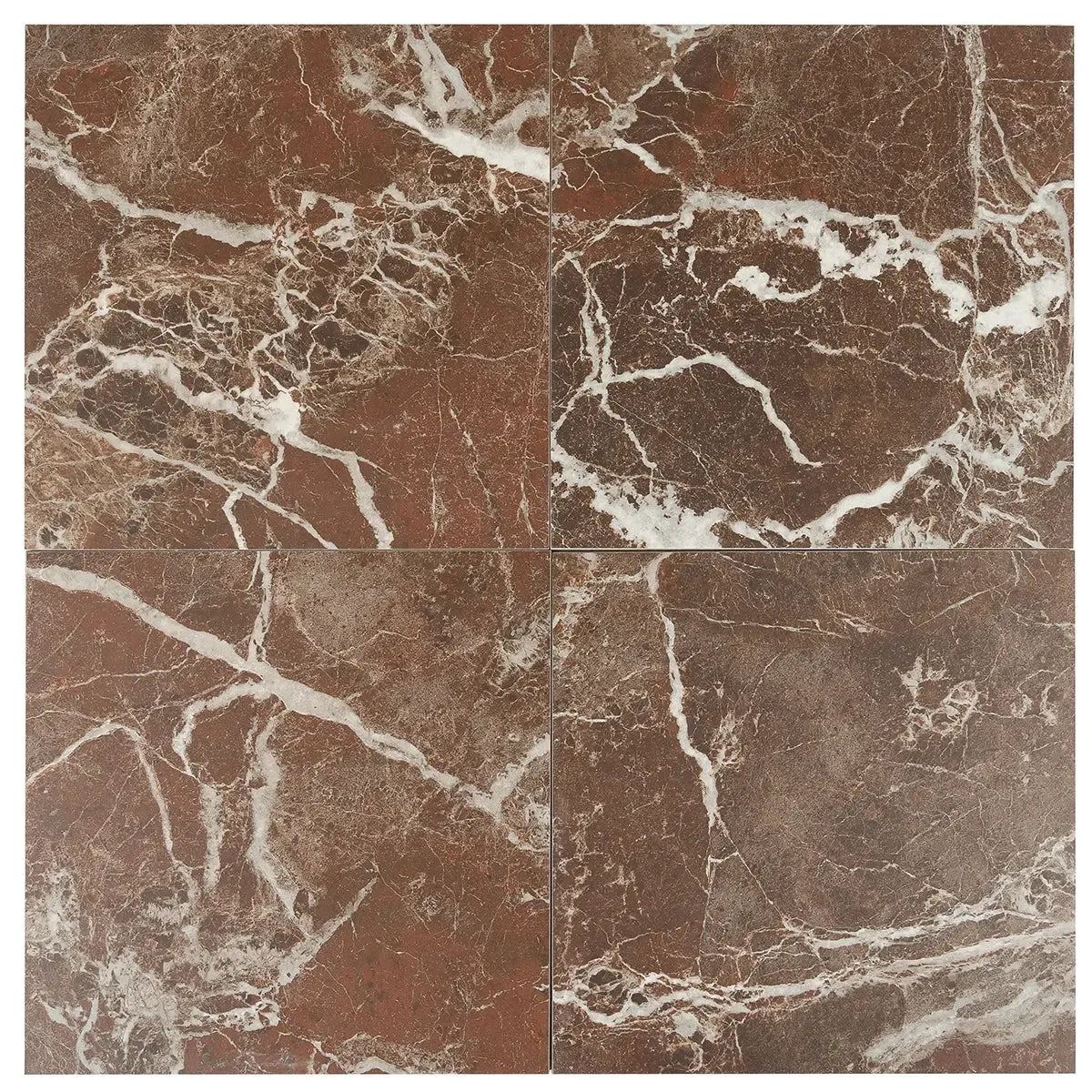 Boldara Rosso Marble Look Porcelain Tile 12x12 | Tile Club